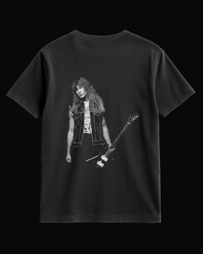 Megadeth Dave Mustaine Sırt Baskılı Siyah Tişört