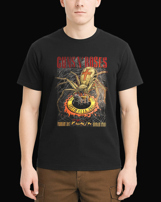 Guns N' Roses Spider Bullet Siyah Tişört