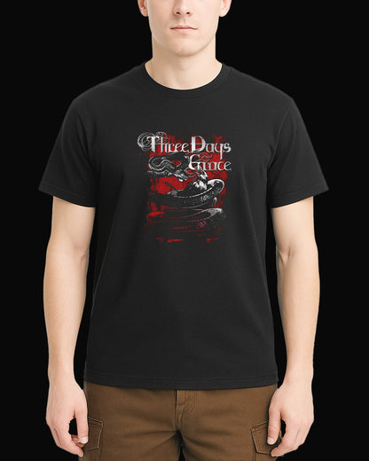 Three Days Grace Food Chain Siyah Tişört