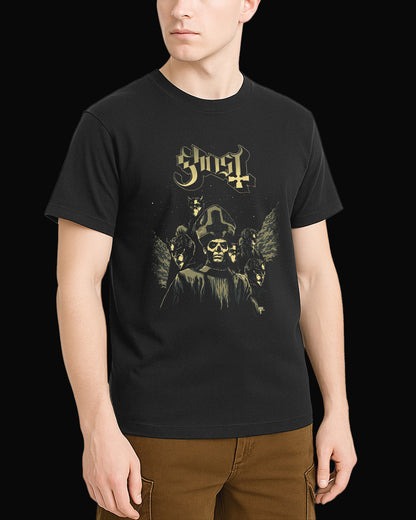 Ghost Pope and Vamp's Siyah Tişört