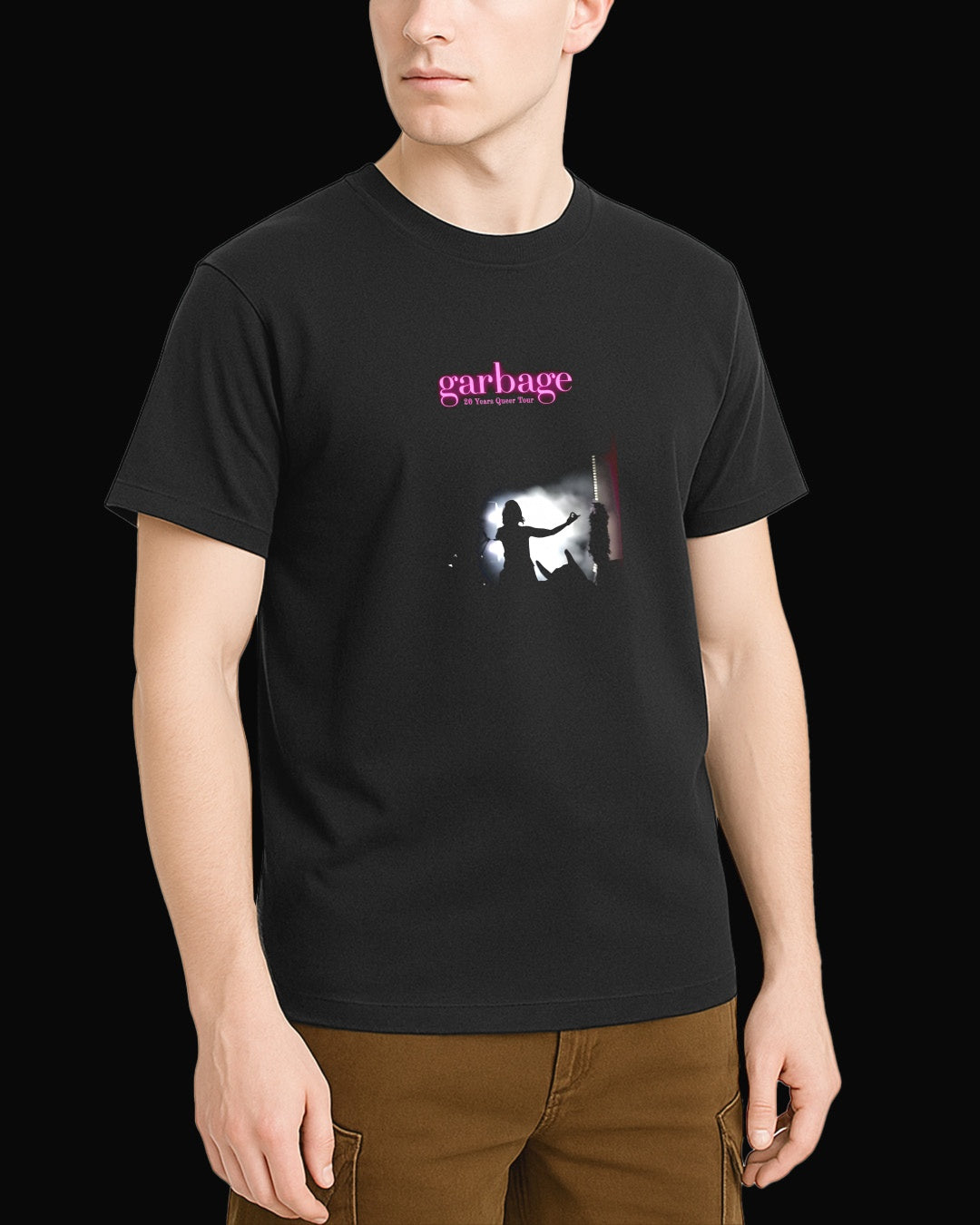 Garbage 20 Year Queer Tour Siyah Tişört