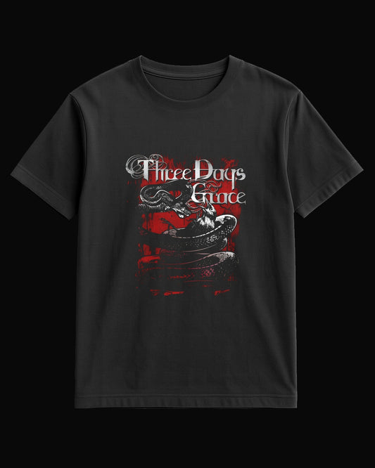 Three Days Grace Food Chain Siyah Tişört