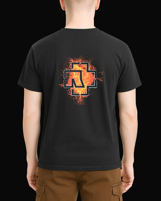 Rammstein Grup Logo Siyah Tişört