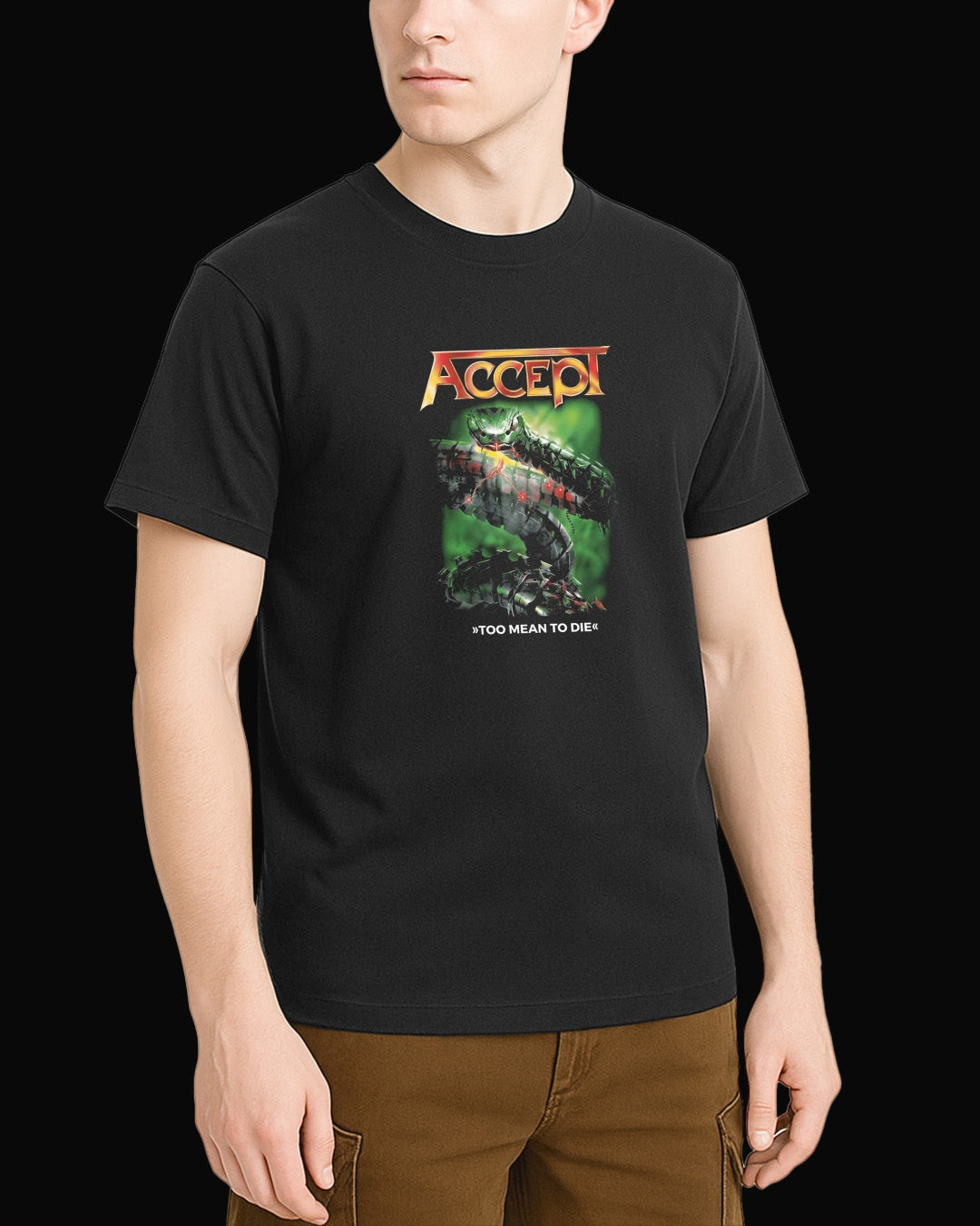 Accept Too Mean To Die Siyah Tişört V2