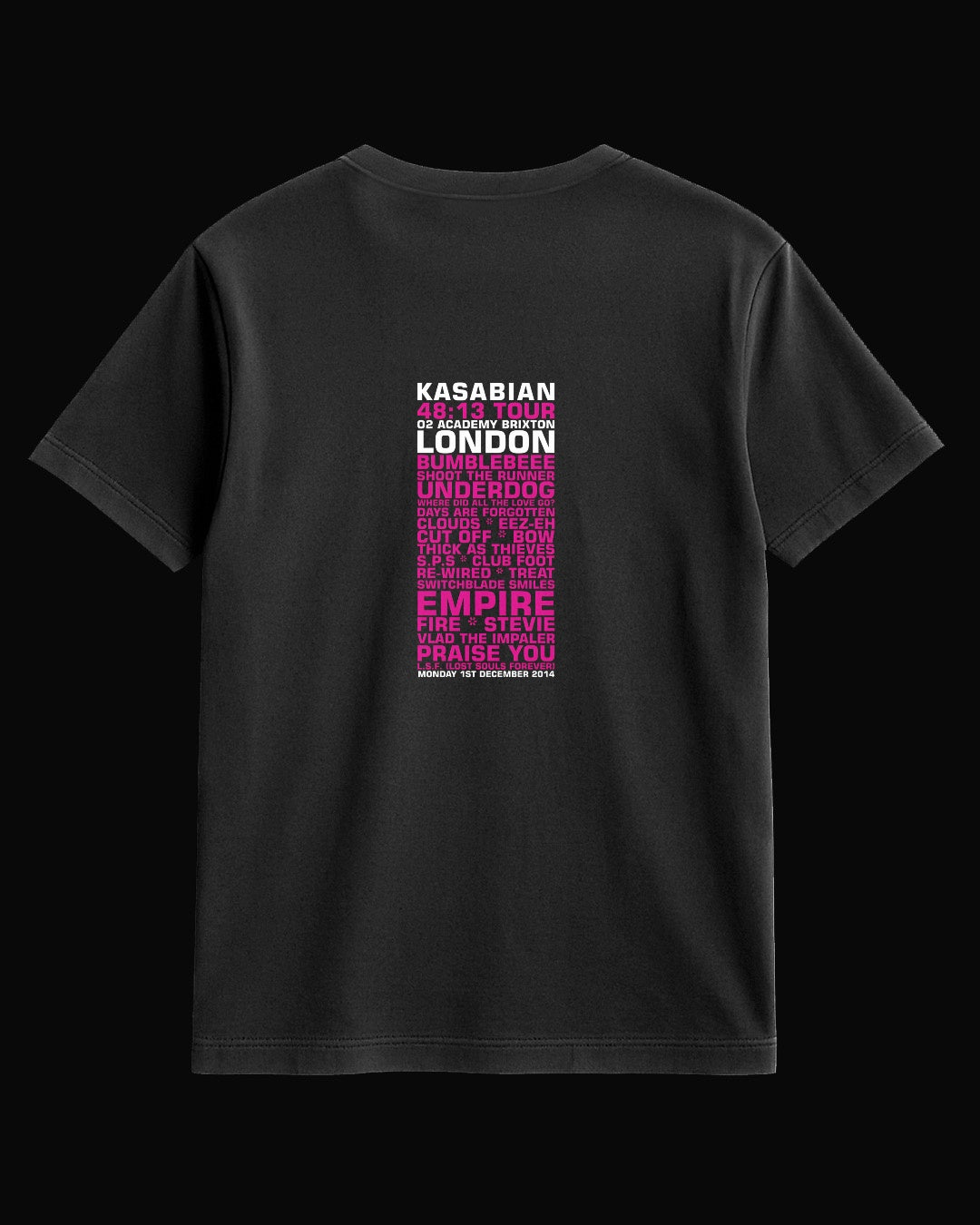 Kasabian 48:13 TOUR Siyah Tişört