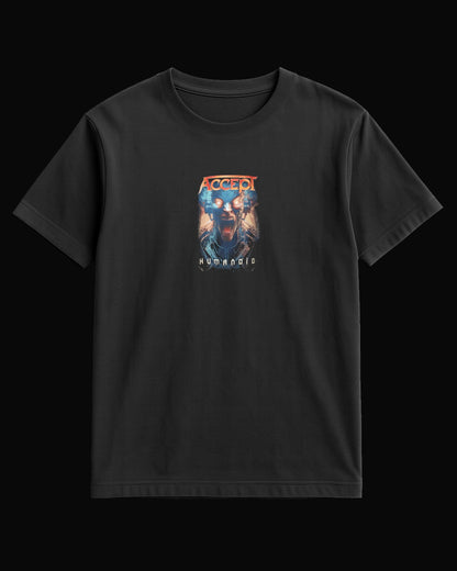 Accept Humanoid Siyah Tişört
