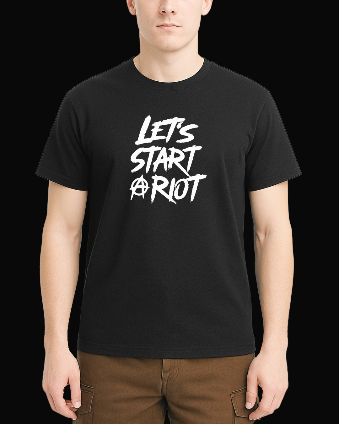 Three Days Grace LET'S START A RIOT Siyah Tişört