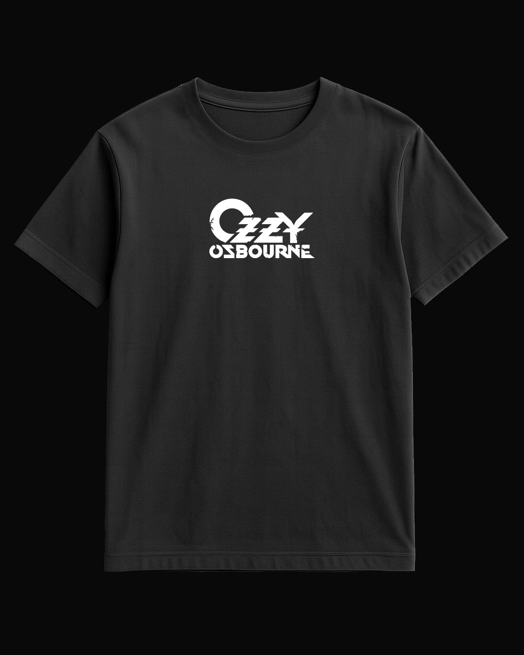 Ozzy Osbourne White logo Siyah Tişört