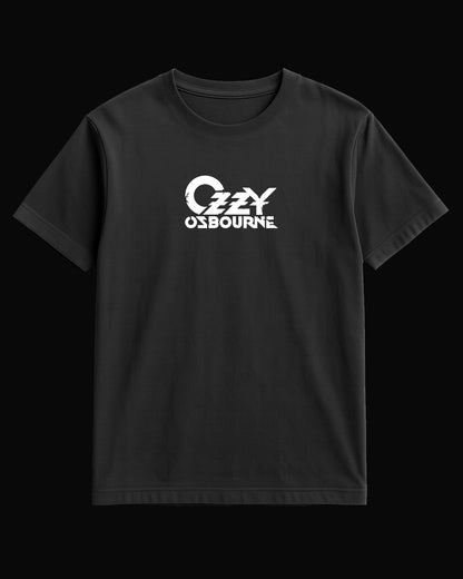 Ozzy Osbourne White logo Siyah Tişört