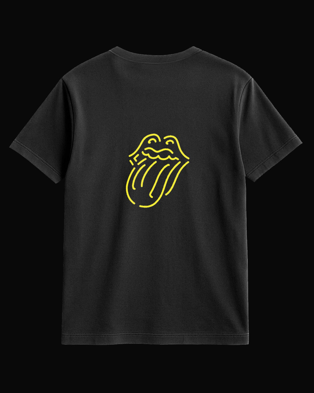 The Rolling Stones It's Only Rock 'N' Roll Sırt Baskılı Siyah Tişört