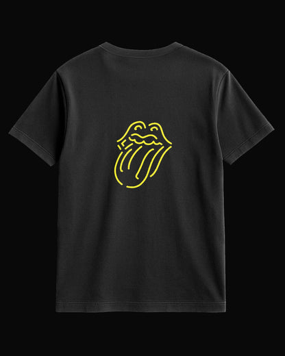 The Rolling Stones It's Only Rock 'N' Roll Sırt Baskılı Siyah Tişört