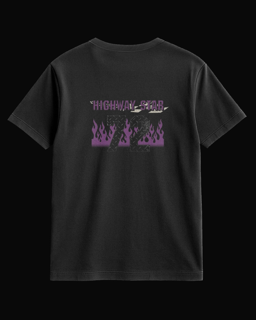 Deep Purple Highway Star 72 Sırt Baskılı Siyah Tişört