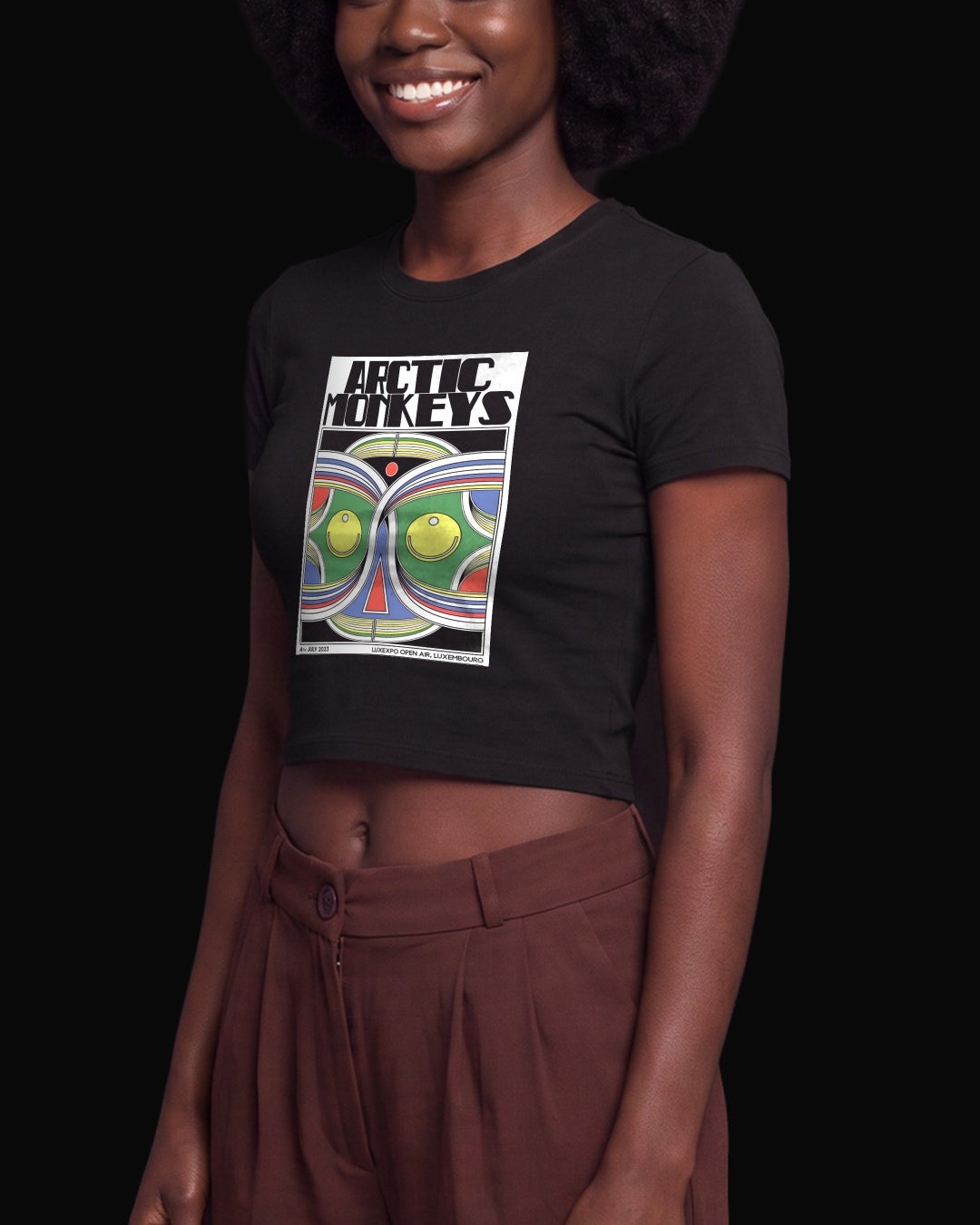 Arctic Monkeys Colorful Monkey Siyah Baby Tee Tişört