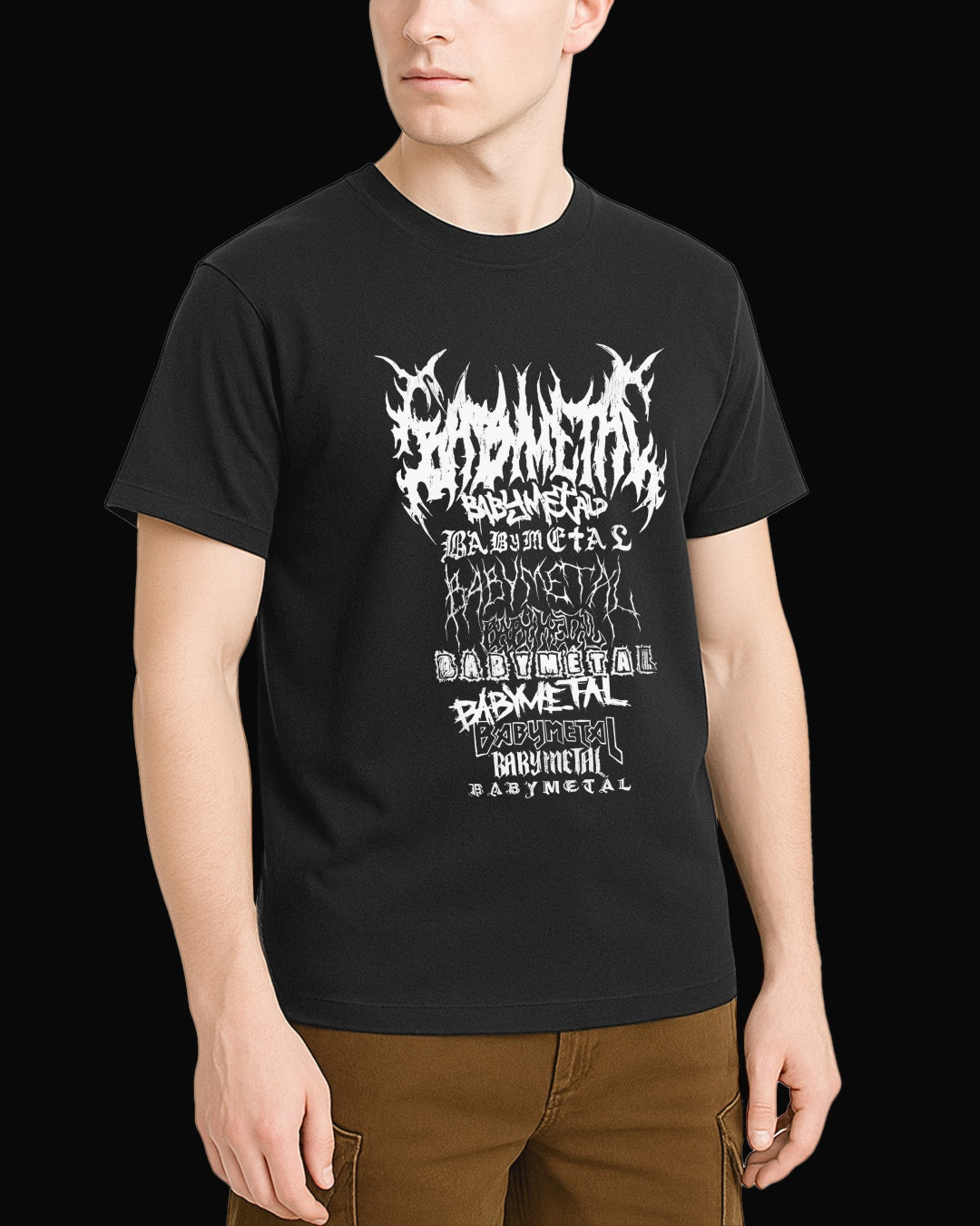 Babymetal Logo's of Grup Siyah Tişört