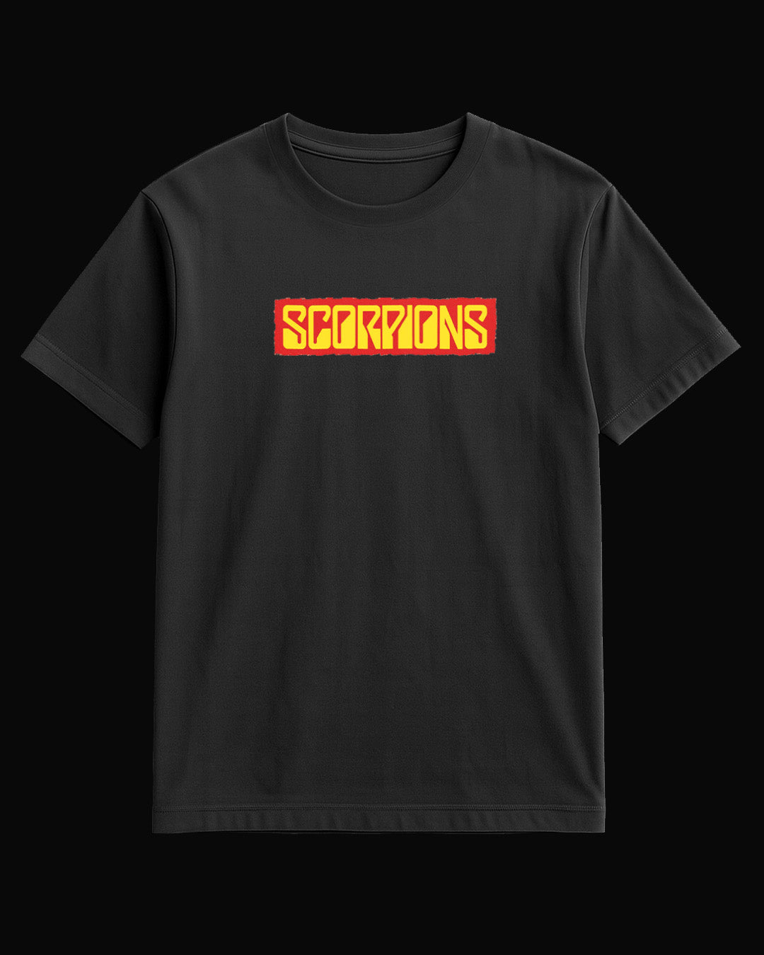 Scorpions Grup Logo Siyah Tişört