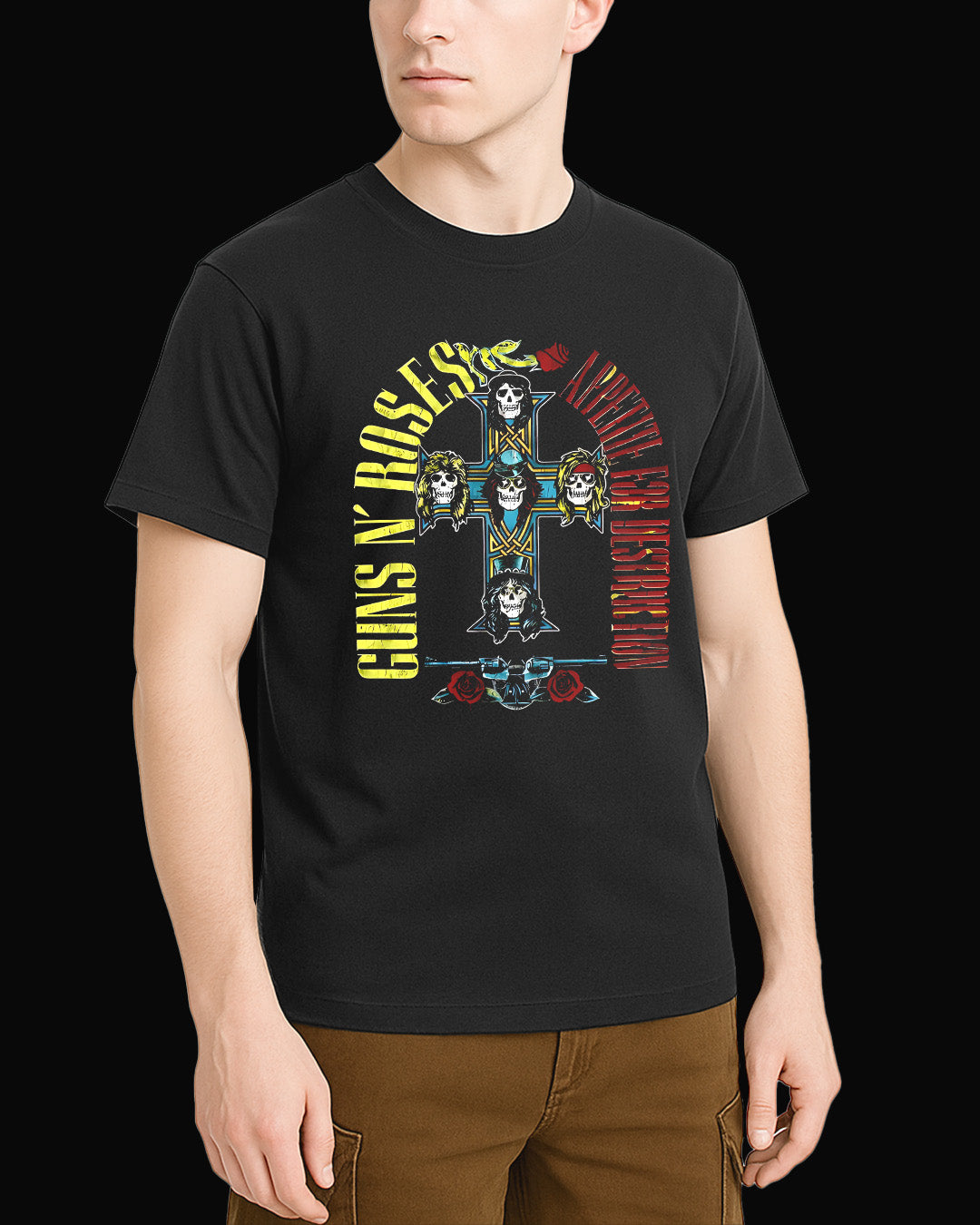 Guns N' Roses Appetite For Destruction Siyah Tişört V2