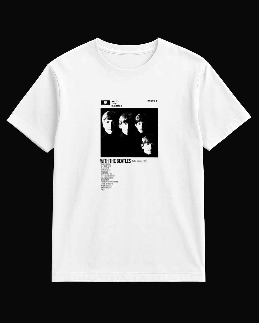 The Beatles With The Beatles Beyaz Tişört