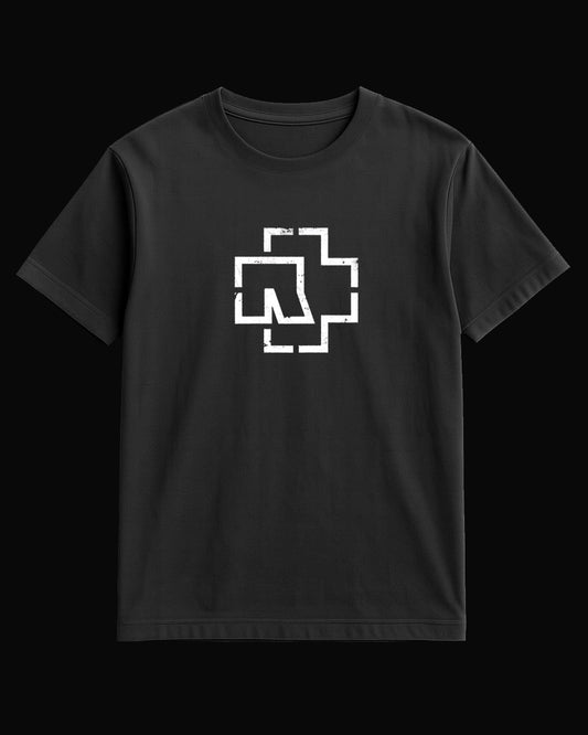 Rammstein R Logo Siyah Tişört V4