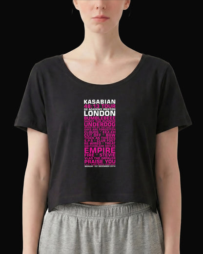 Kasabian 48:13 TOUR Siyah Kadın Tişört-2