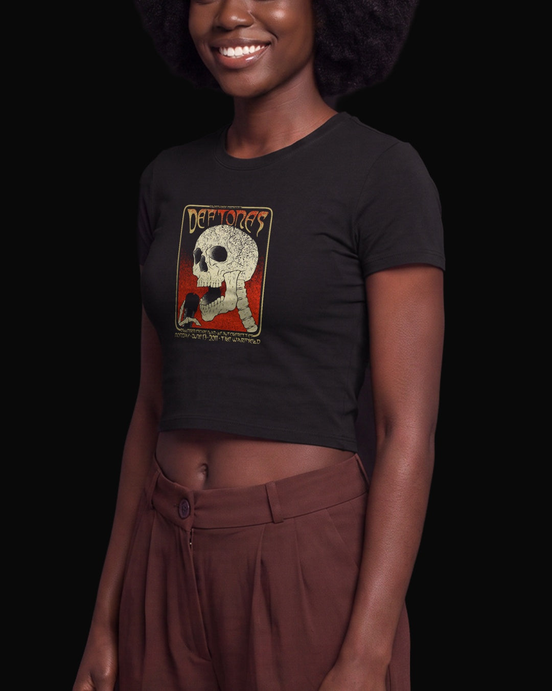 Deftones DEFTONAS Siyah Baby Tee Tişört