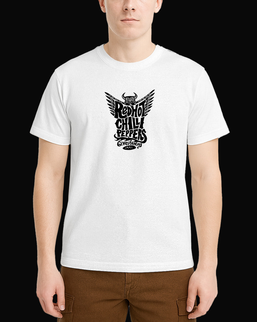 Red Hot Chili Peppers Give it Beyaz Tişört