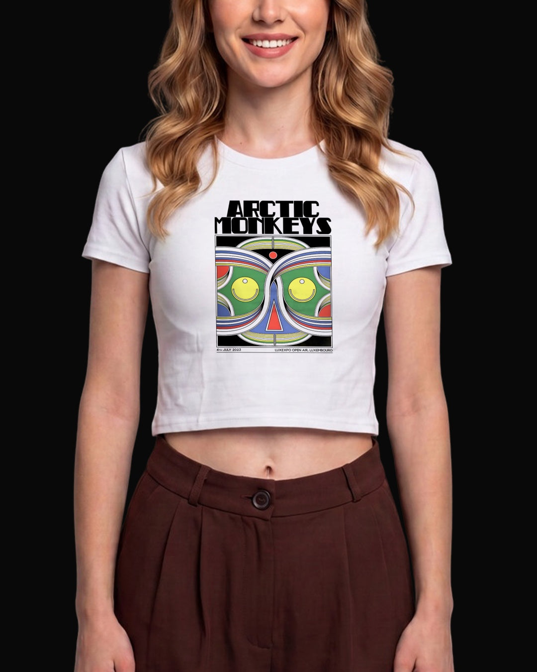 Arctic Monkeys Colorful Monkey Beyaz Baby Tee Tişört