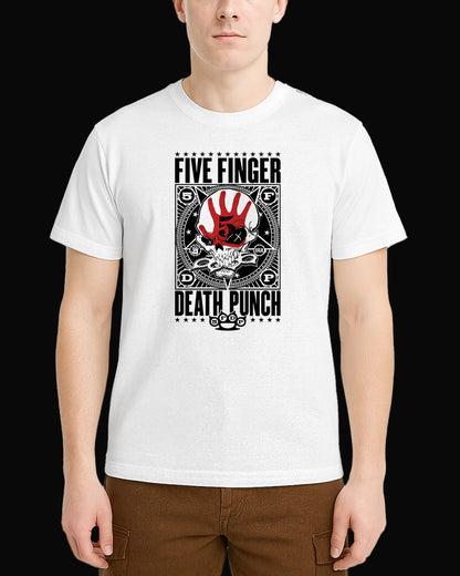 Five Finger Death Punch A Decade of Destruction Beyaz Tişört