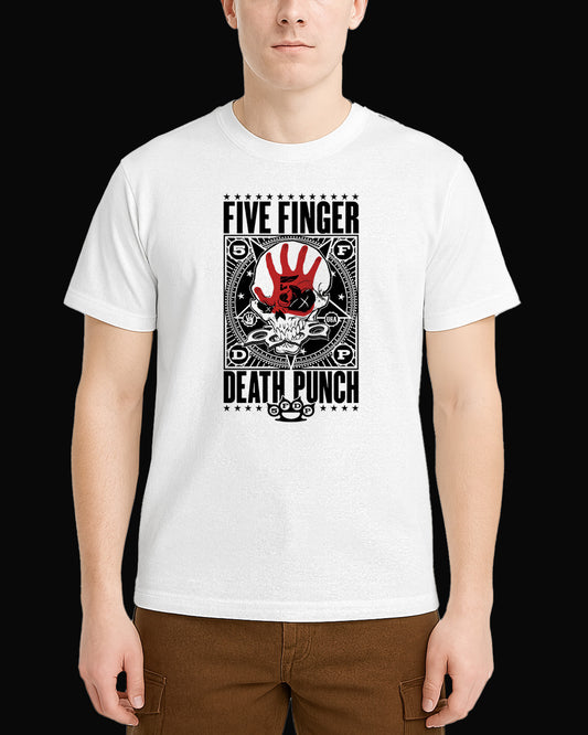 Five Finger Death Punch A Decade of Destruction Beyaz Tişört
