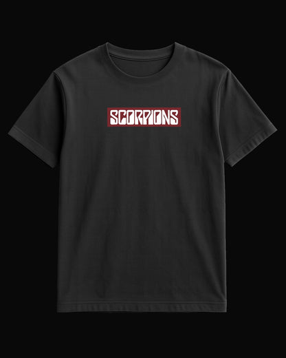 Scorpions Grup Logo-2 Siyah Tişört