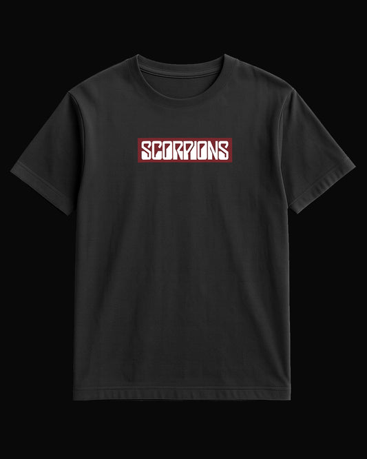 Scorpions Grup Logo-2 Siyah Tişört
