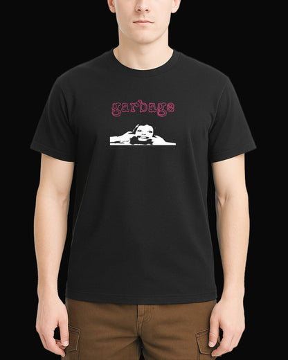 Garbage SMILE Siyah Tişört