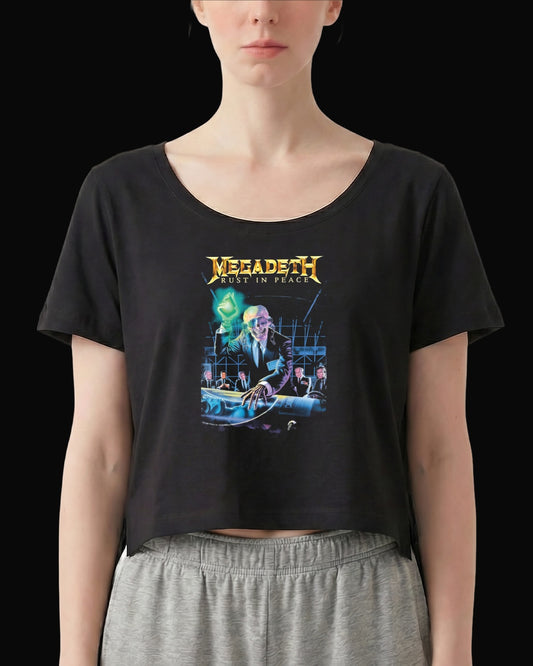Megadeth Rust In Peace Siyah Kadın Tişört
