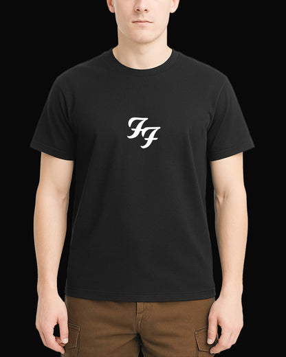 Foo Fighters F.F. Grup Logo Siyah Tişört V3