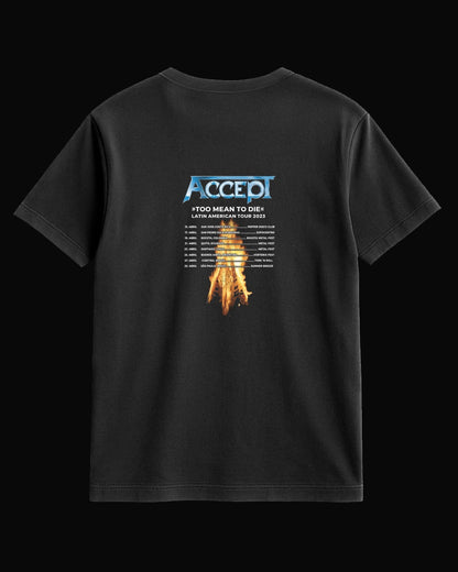 Accept Too Mean To Die Siyah Tişört V4