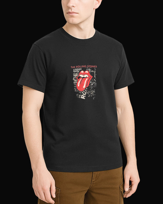 The Rolling Stones A Bigger Band Tour Siyah Tişört