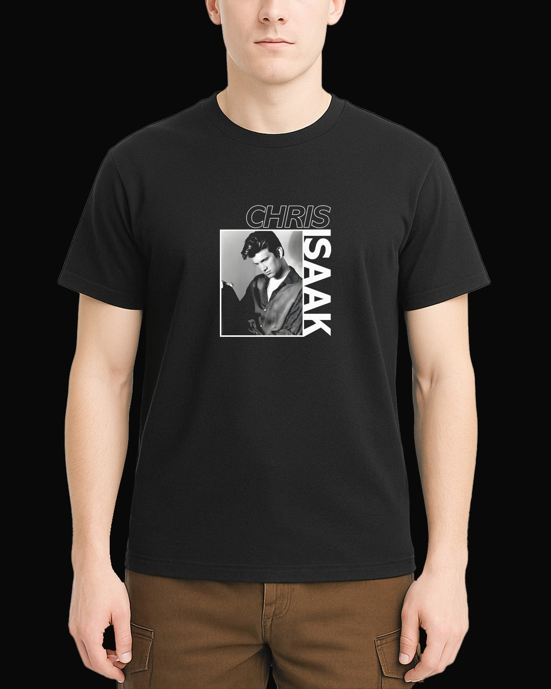 Chris Isaak Portrait Siyah Tişört