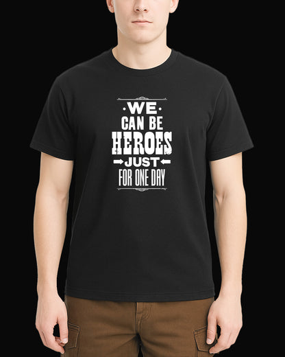 Queen We Can Be Heroes Siyah Tişört