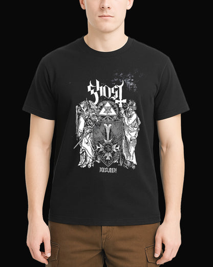 Ghost Angel of Triangle Siyah Tişört