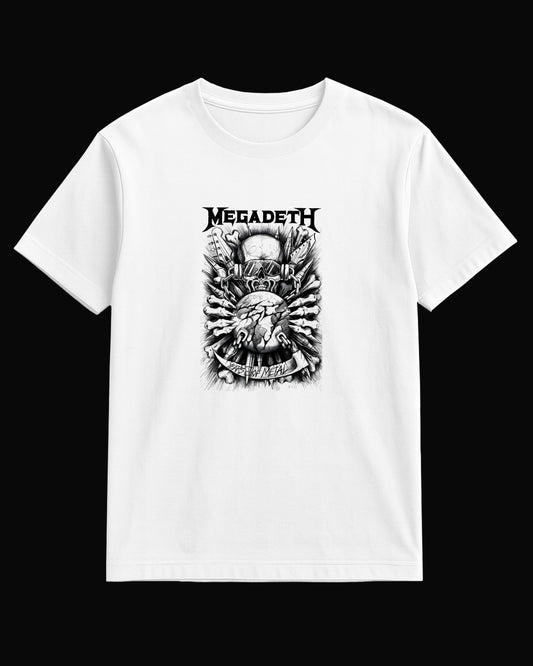 Megadeth Years Of Metal Beyaz Tişört