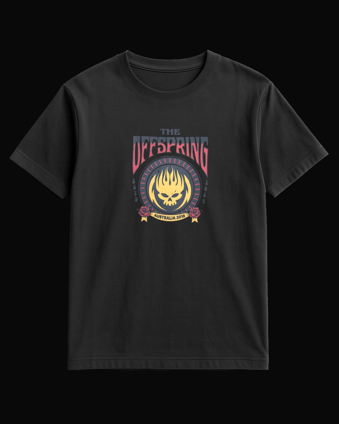 The Offspring Australia 2018 Siyah Tişört