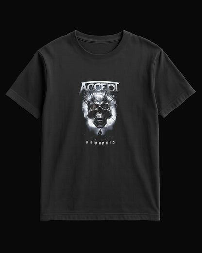 Accept Humanoid Siyah Tişört V2