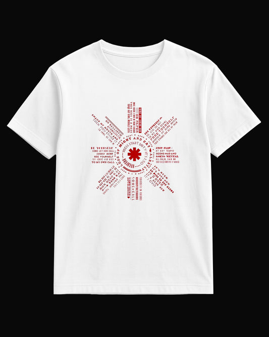 Red Hot Chili Peppers Just Flat Beyaz Tişört