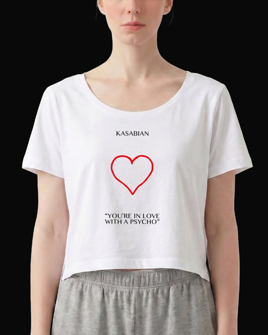Kasabian You're In Love Beyaz Kadın Tişört