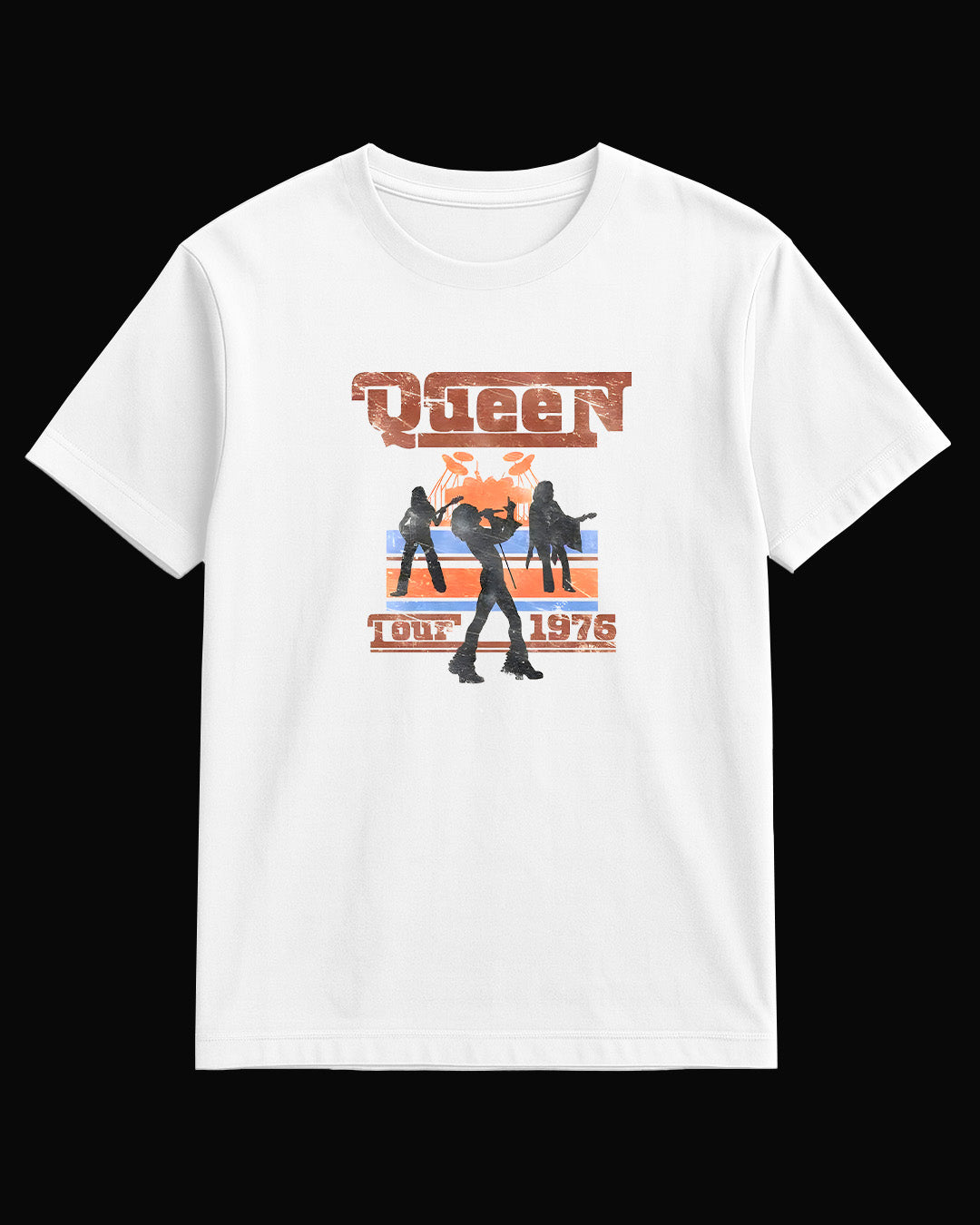 Queen Tour 1976 Beyaz Tişört