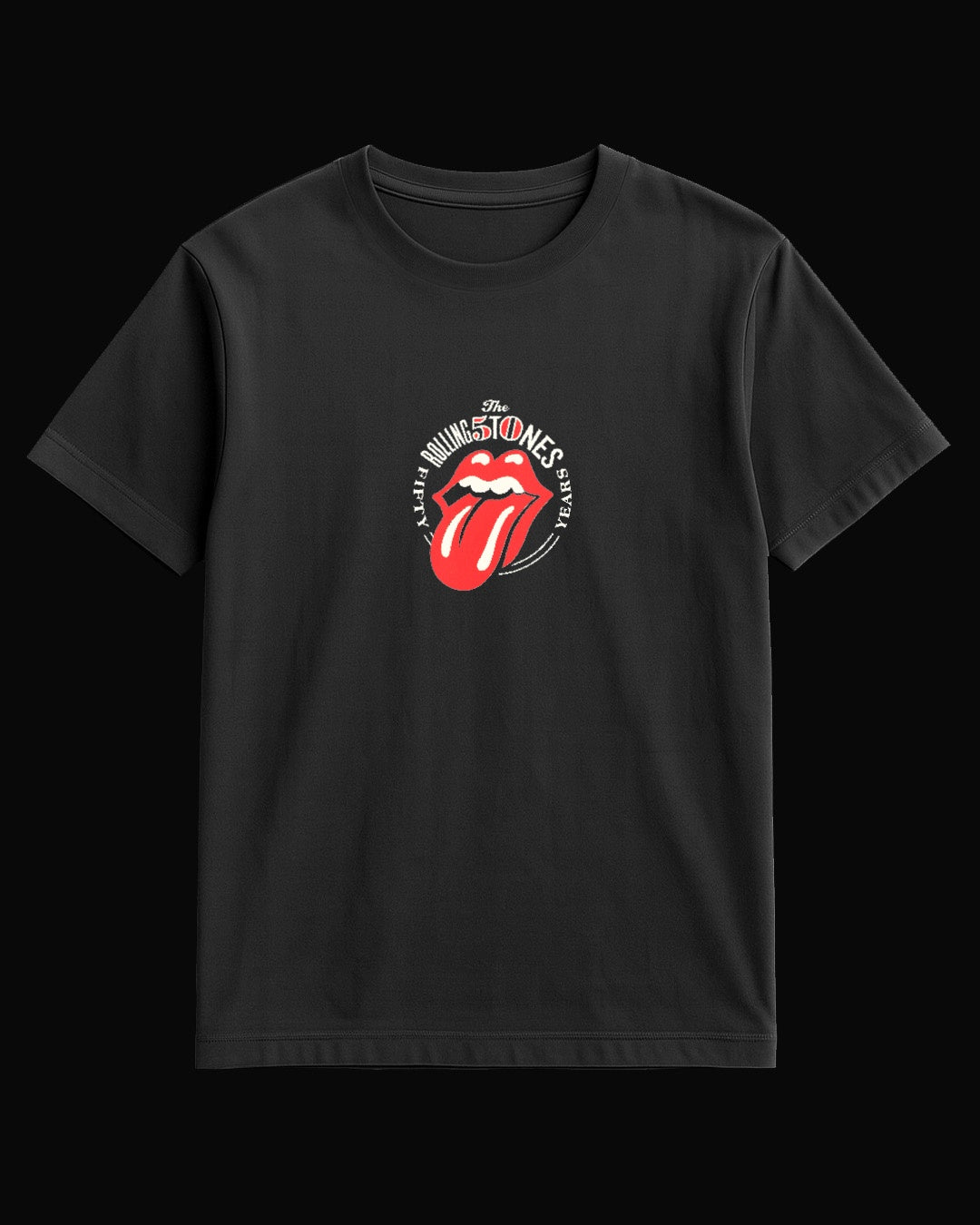 The Rolling Stones Fifty Years Siyah Tişört
