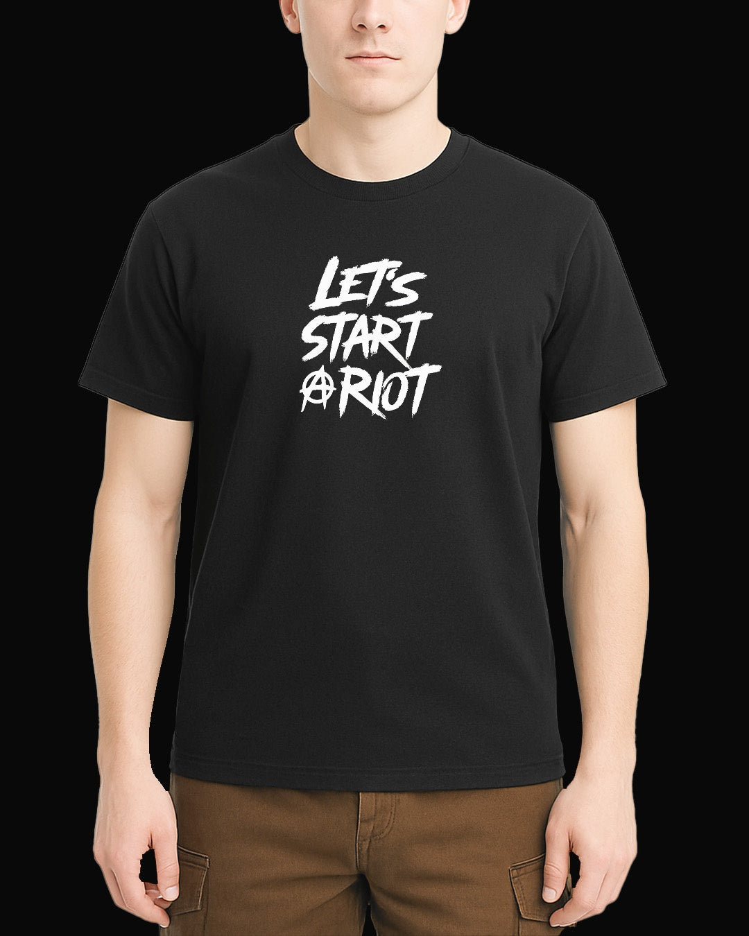 Three Days Grace LET'S START A RIOT Siyah Tişört