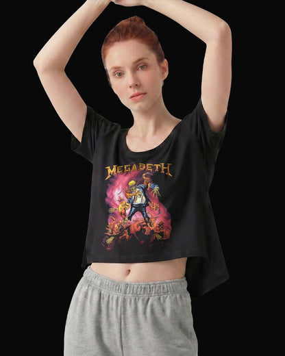 Megadeth Little Demons Siyah Kadın Tişört