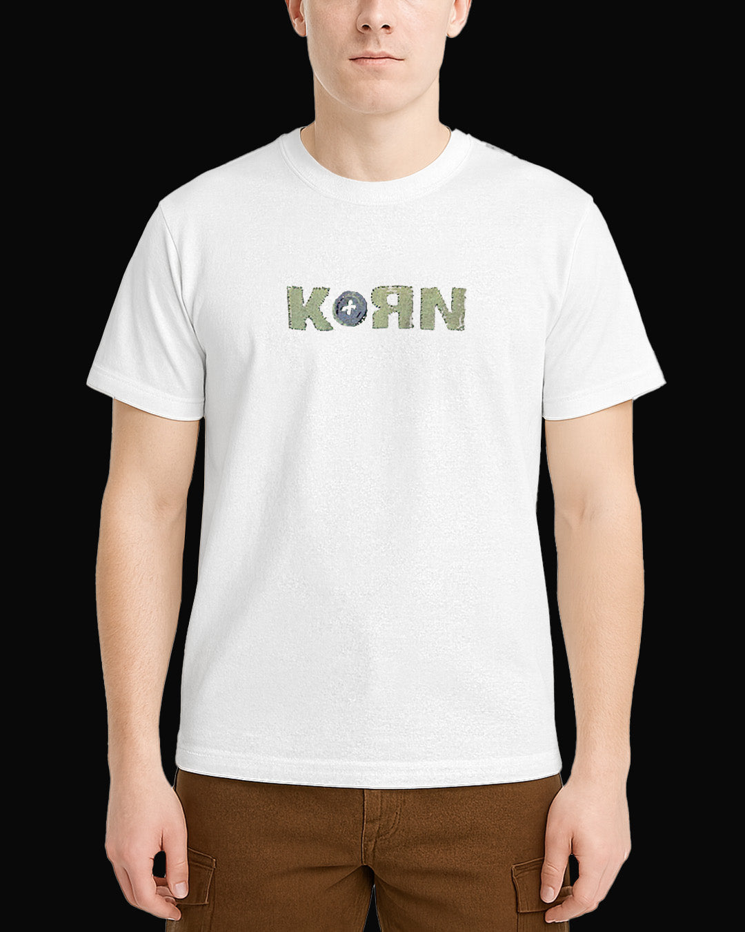 Korn Grup Logo Beyaz Tişört