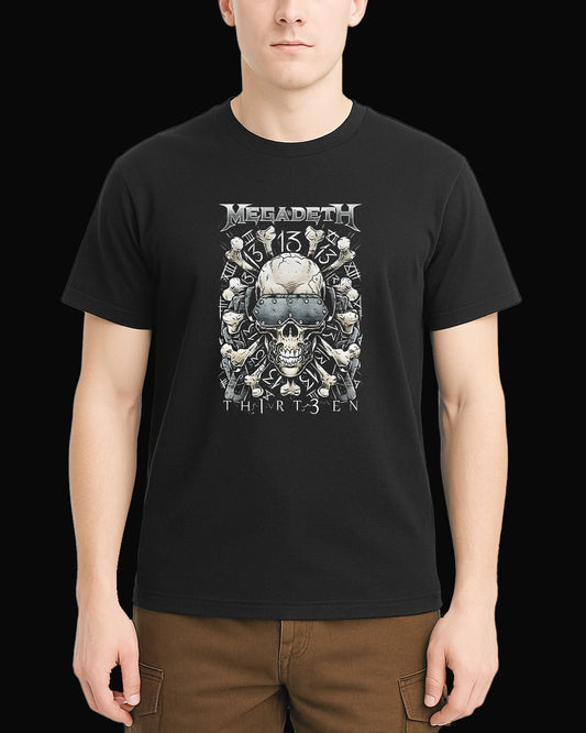 Megadeth Th1rt3en Siyah Tişört