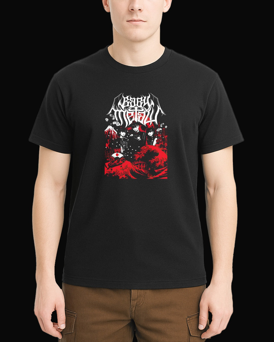 Babymetal Grup Logo Siyah Tişört V3